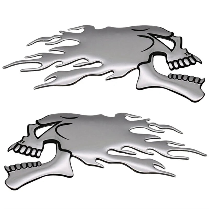 Ghost Skull Head Motorcycle Car Sticker