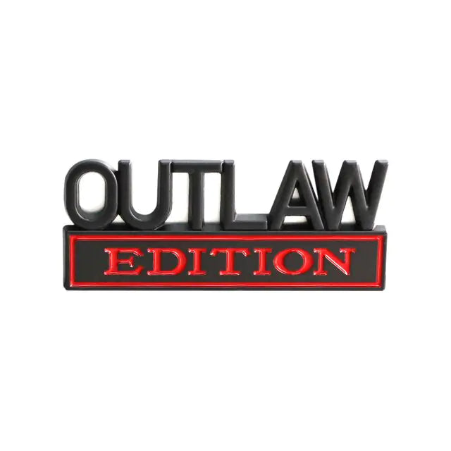 Outlaw Edition Car Emblem