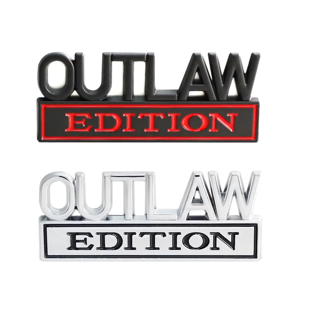 Outlaw Edition Car Emblem