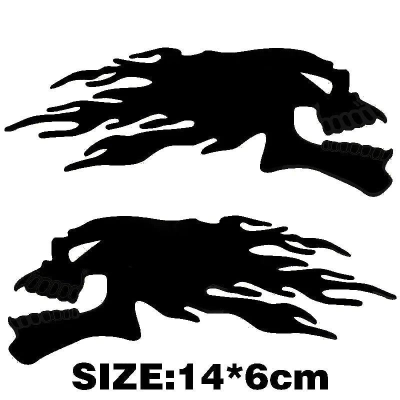 Ghost Skull Head Motorcycle Car Sticker