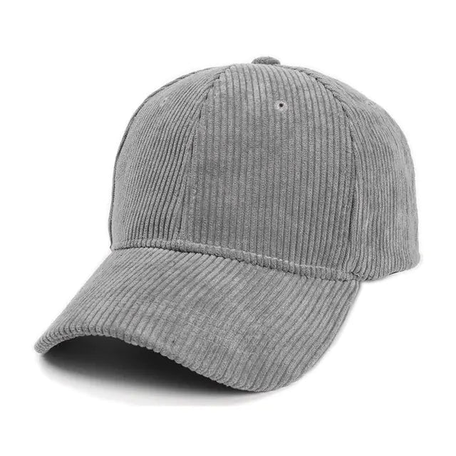 Summer Solid Corduroy Baseball Caps