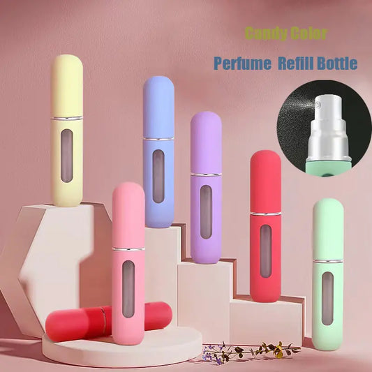 Mini Travel Portable Refillable Perfume Spray Bottle in Candy Colors