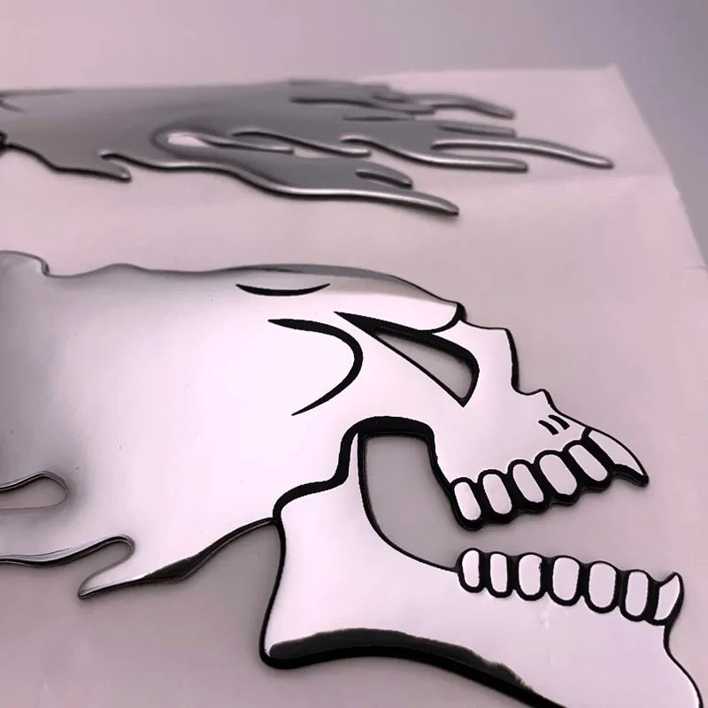 Ghost Skull Head Motorcycle Car Sticker