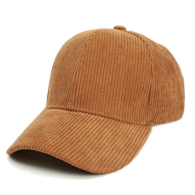 Summer Solid Corduroy Baseball Caps